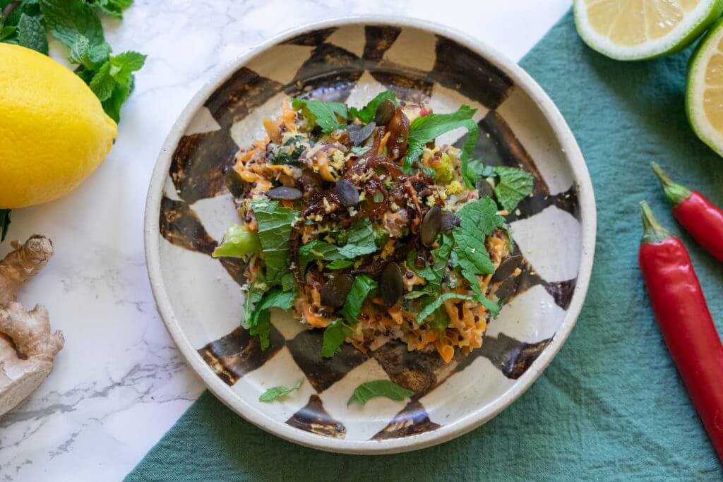 vegane Quinoa-Bowl
