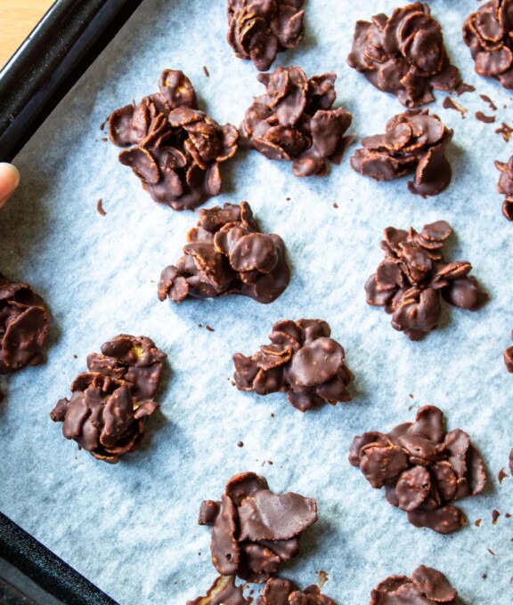 vegane Schoggi Cornflakes Guetzli