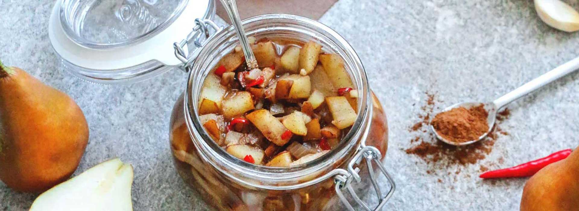 Veganes Birnen-Chutney