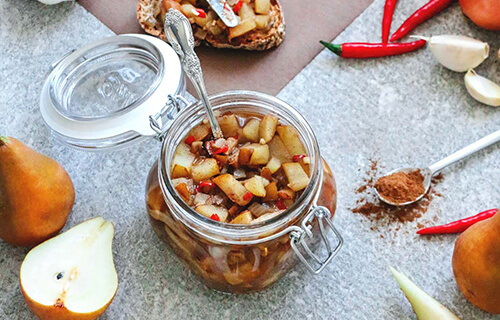 Veganes Birnen-Chutney