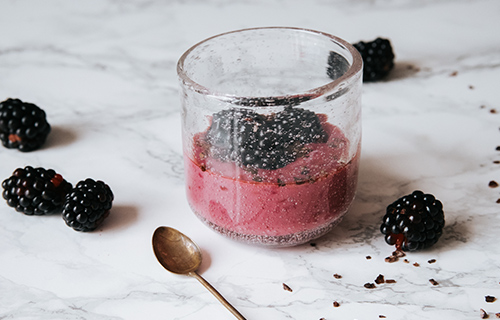 vegane Brombeercrème