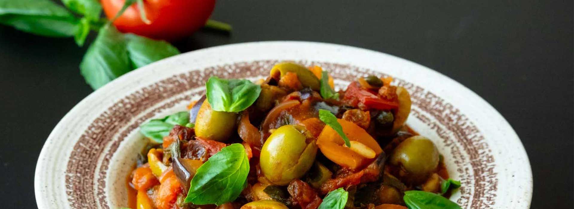 Vegane Caponata di Melanzane
