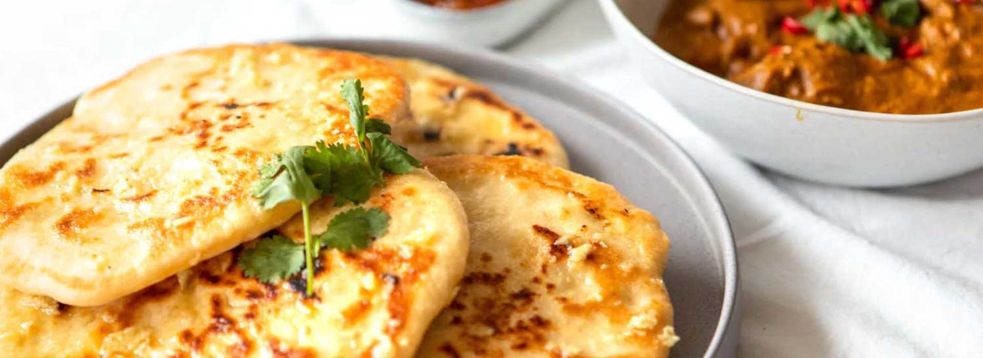 Veganes Chnobli-Naan