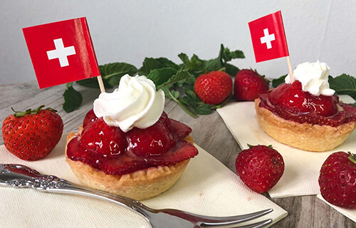 Vegane Erdbeertörtchen