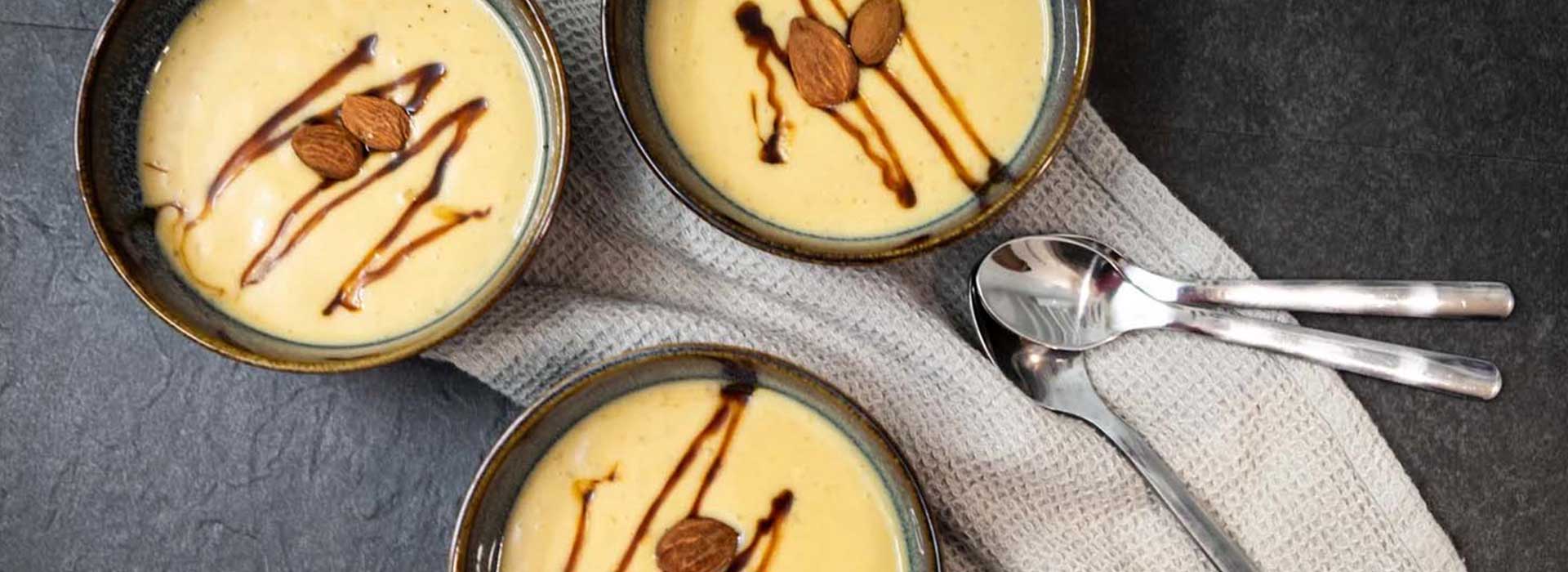 Vegane gebrannte Crème