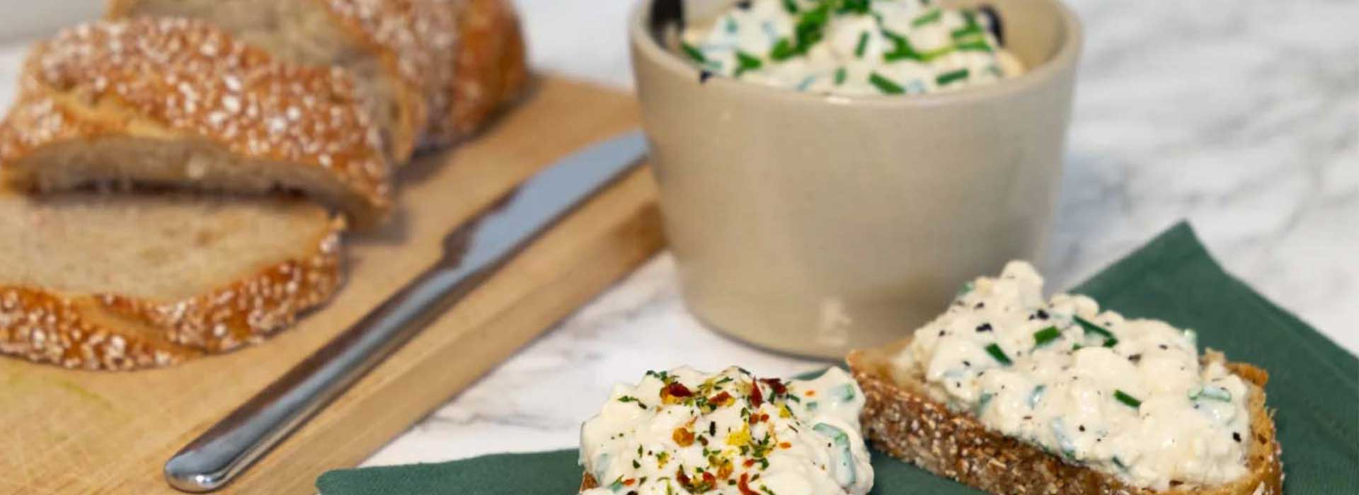Veganer Hüttenkäse