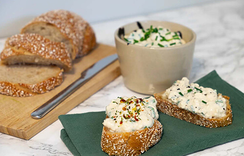 Veganer Hüttenkäse