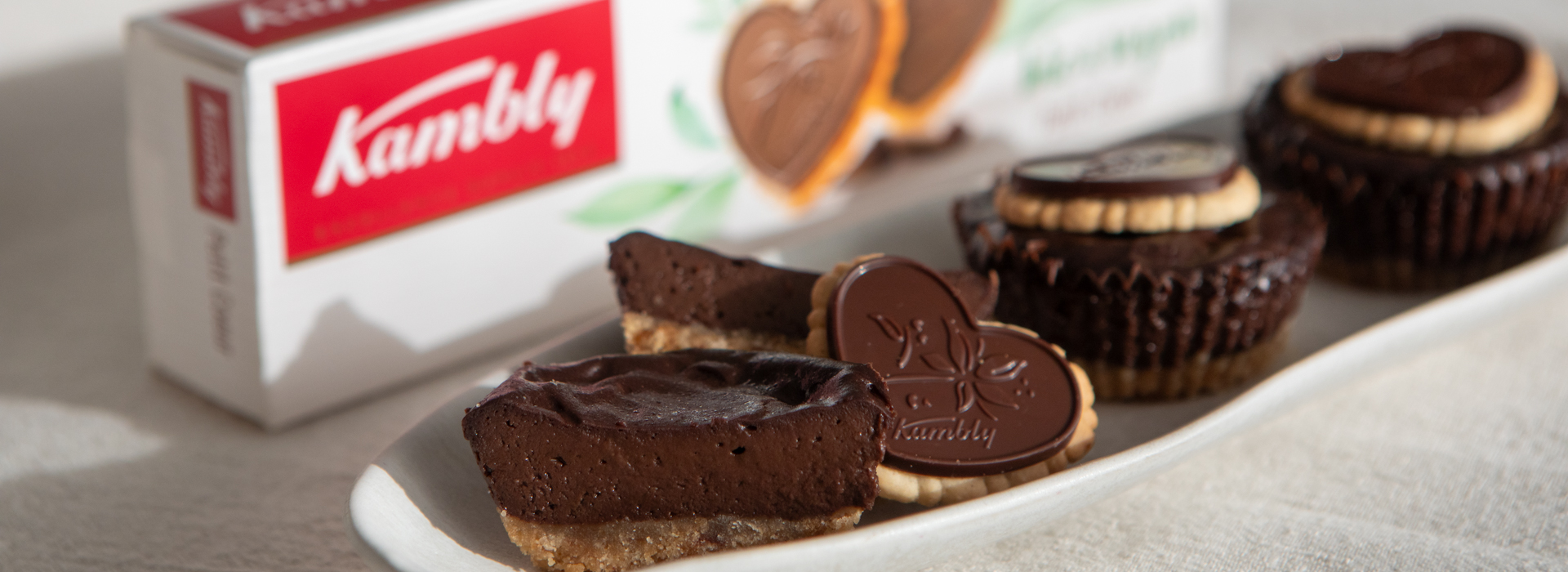 Chocolate Cheesecake Bites mit Kambly