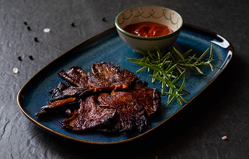 Veganes Pilzsteak