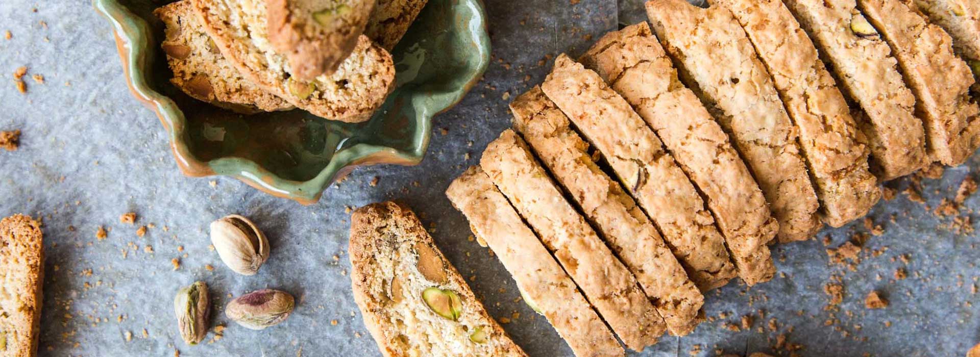 Vegane Pistazien-Orangen-Cantuccini 