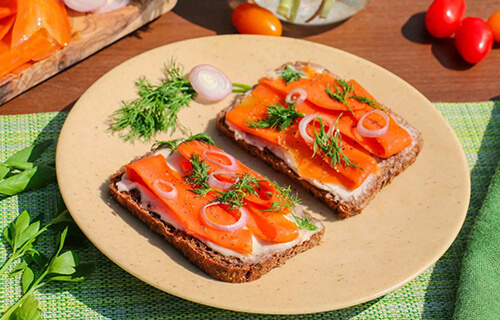Veganer Räucherlachs