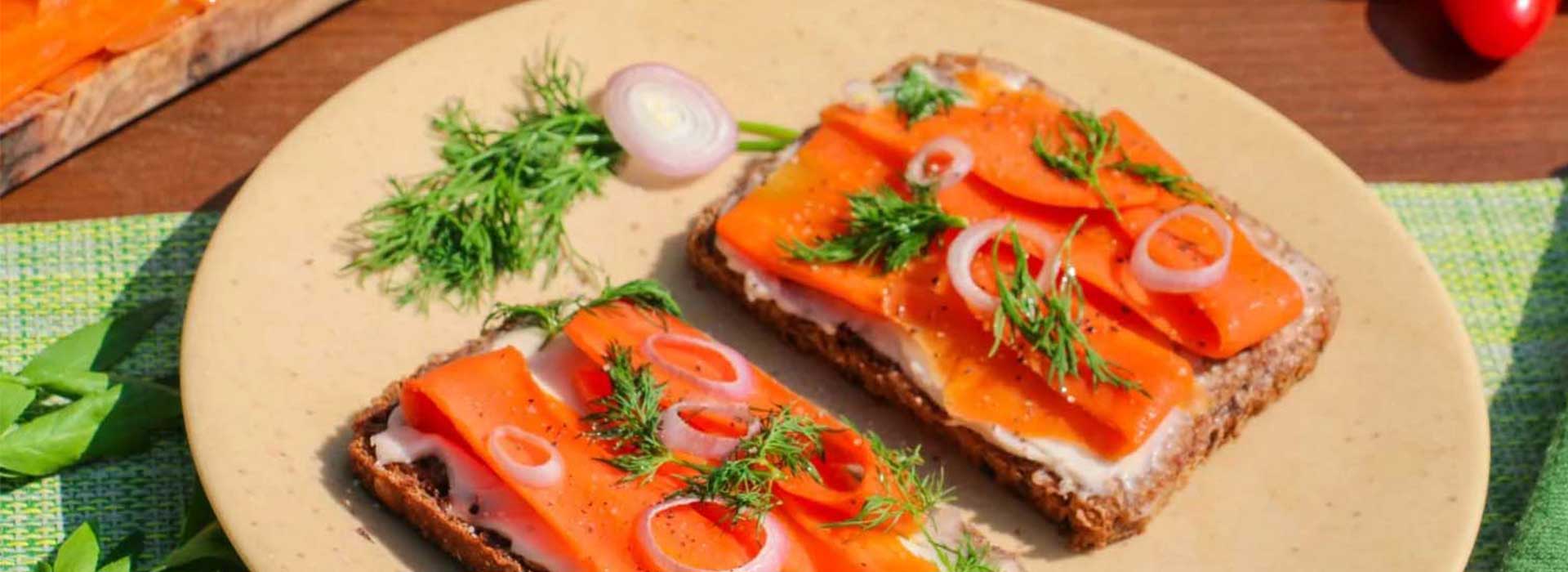 Veganer Räucherlachs