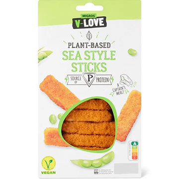 Vegane Knusperstäbchen nach Meeresart