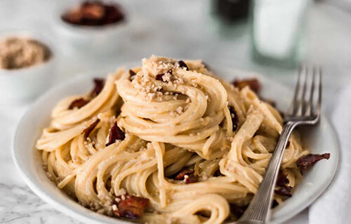 Vegane Spaghetti alla carbonara