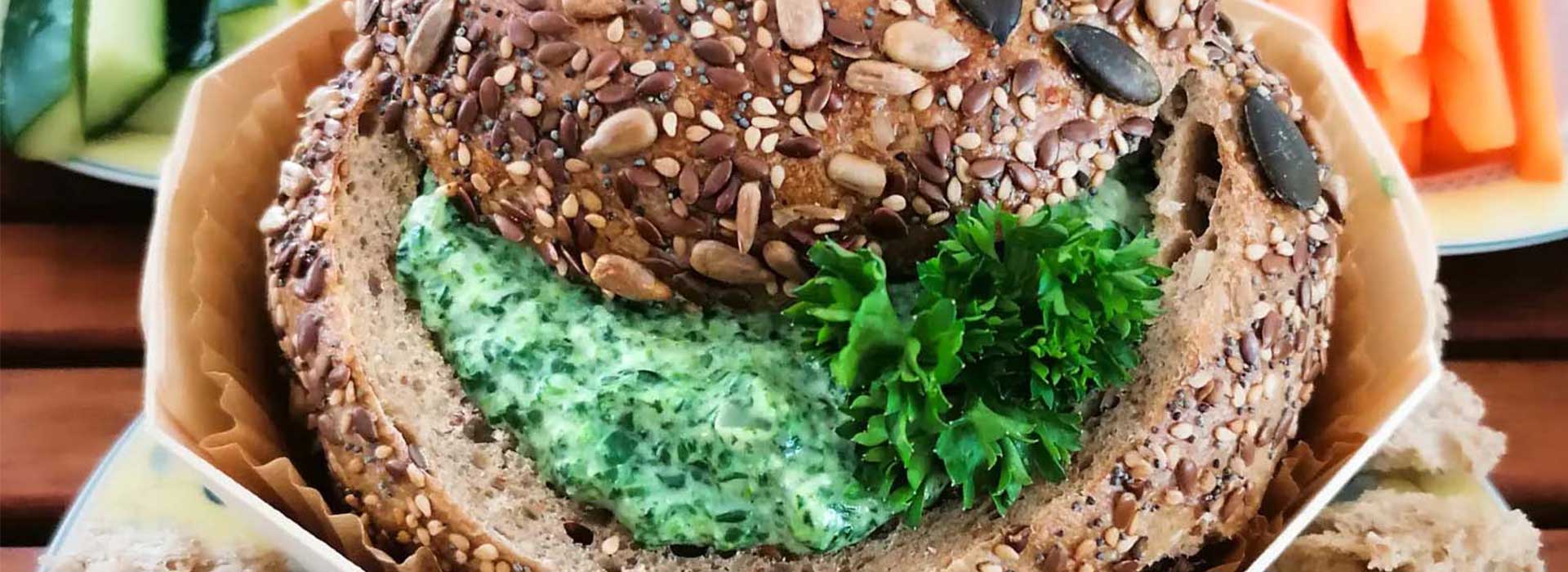 Vegan Spinach Cob Loaf Dip