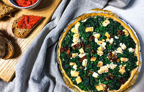 Vegane Spinatwähe