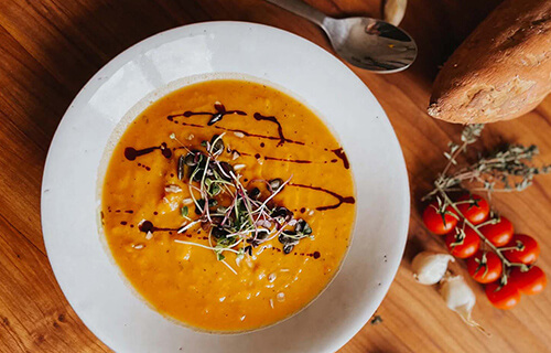 Vegane Süsskartoffelsuppe