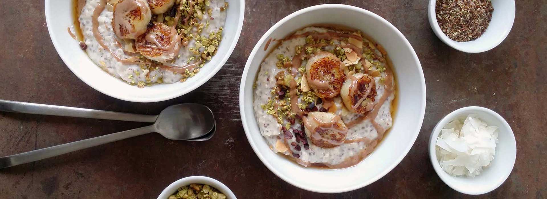 Veganes Vanille-Chia-Porridge