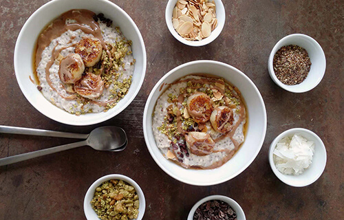 Veganes Vanille-Chia-Porridge