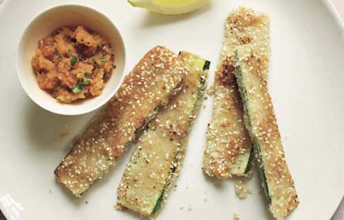 Veganes Zucchetti Schnitzel